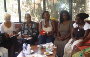 Deborah Santana meets with SWAN Day Kenya Artists